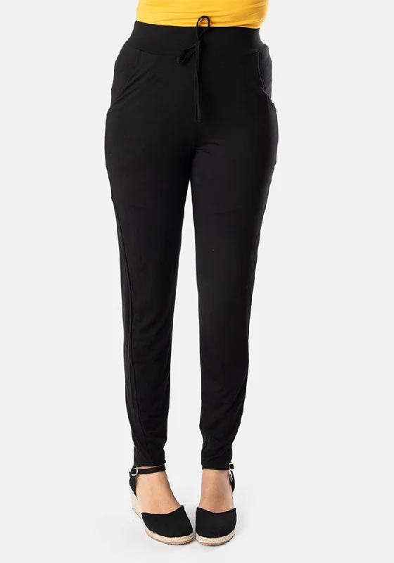 Amelia-Rose Black Harem Trousers Fashionable unclassified skirts
