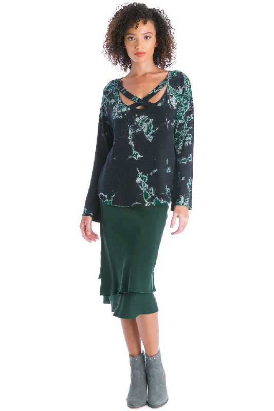 Double Layer Bias Skirt Monochrome unclassified skirts