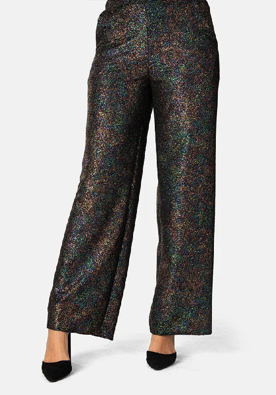 Luz Rainbow Sparkle Popsy Trousers Satin unclassified skirts