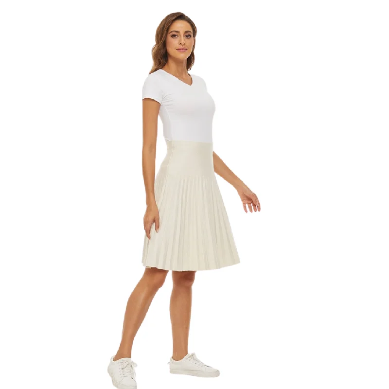 MM YEAR ROUND PLEATED - CREAM Anniversary unclassified skirts
