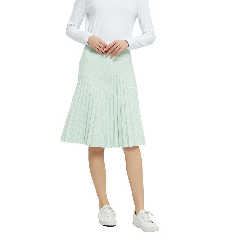MM YEAR ROUND PLEATED -  LIGHT MINT Embroidered unclassified skirts