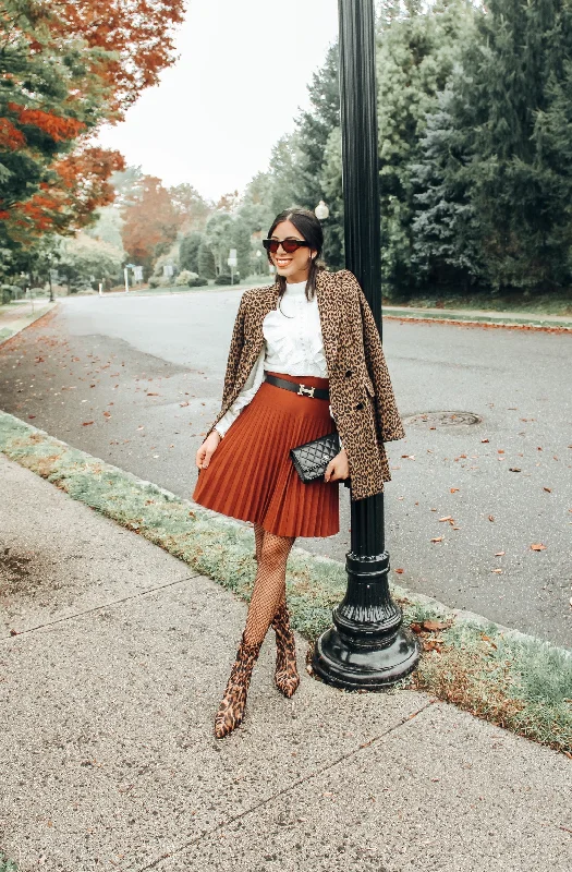 MM YEAR ROUND PLEATED - RUST Pencil unclassified skirts