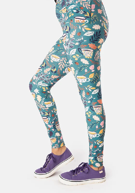 Rene Teacups Print Popsy Leggings Bright color unclassified skirts