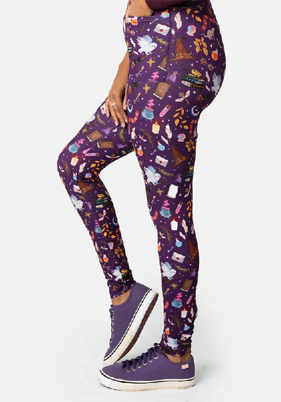 Rene Wizard Print Popsy Leggings Winter unclassified skirts