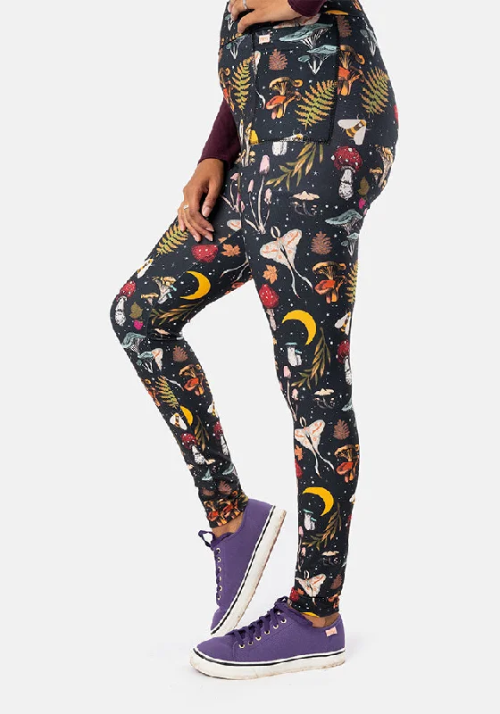 Rene Woodland Mushroom Print Popsy Leggings Ruffled unclassified skirts