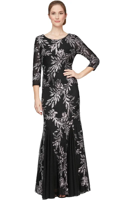 Alex Evenings 8196707 - Gilded Sequin Evening Dress Sexy little black party dresses