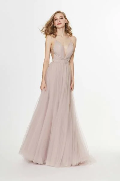 Angela & Alison - 91036 Rhinestone Criscross Waistband Illusion Plunging Soft Net Gown - 2 pcs Rum Pink In Sizes 14 and 18 Available Formal party dresses Angela & Alison - 91036 Rhinestone Criscross Waistband Illusion Plunging Soft Net Gown - 2 pcs Rum Pink In Sizes 14 and 18 Available Formal party dresses