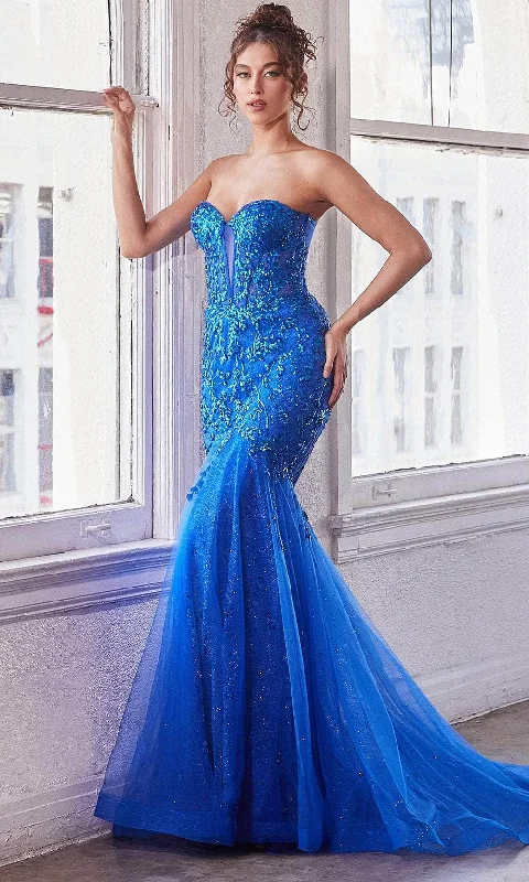 Cinderella Divine CB139 - Sparkling Sequin Gown Stretchy party dresses