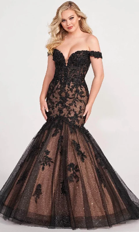 Ellie Wilde EW34027 - Fit and Flare Off Shoulder Mermaid Gown Women's party dresses