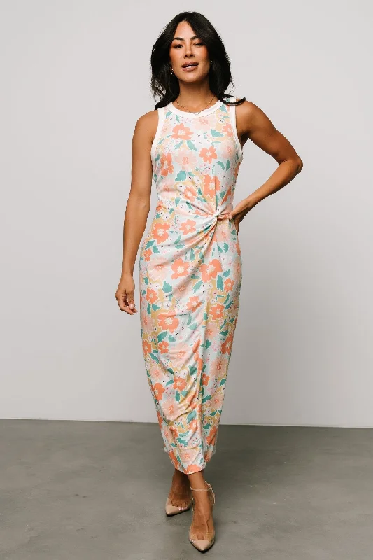 Fresno Tank Maxi Dress | Multi Floral Holiday maxi dresses