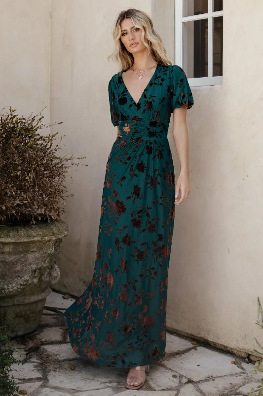 Leslie Velvet Maxi Dress | Bronze + Jade Forever 21 maxi dresses