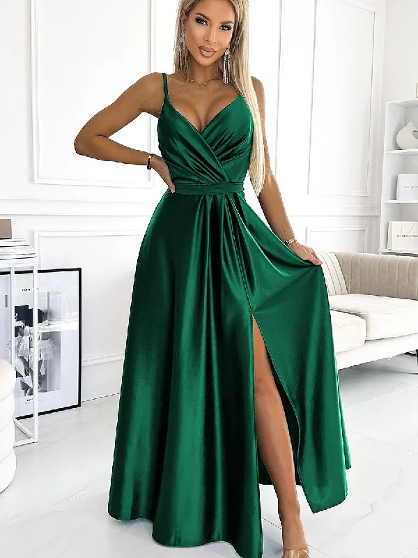 Long dress Numoco Leather maxi dresses