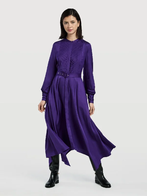 Long Dress With Asymmetric Hem Winter maxi dresses