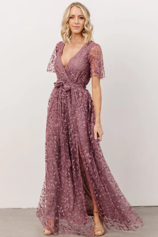 Marseille Embossed Maxi Dress | Lavender Festival maxi dresses