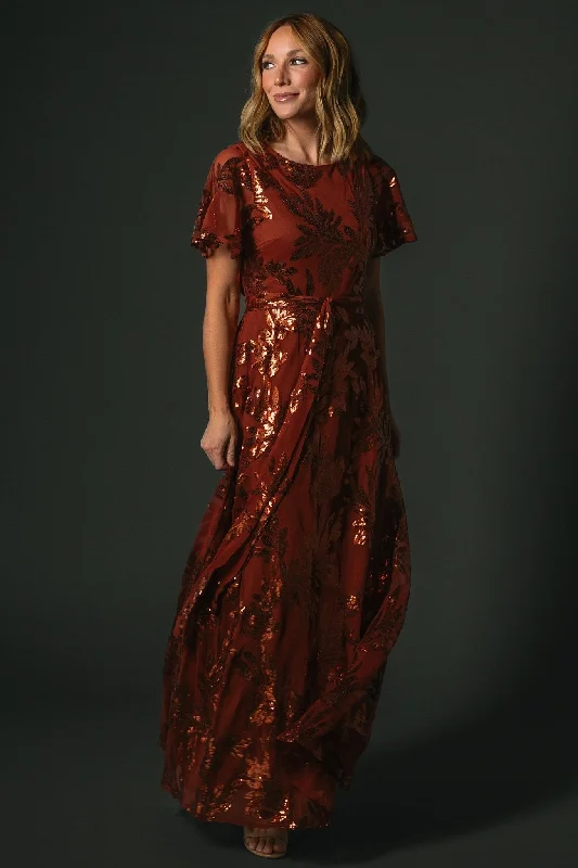 Muse Sequin Maxi Dress | Cinnamon High-end maxi dresses