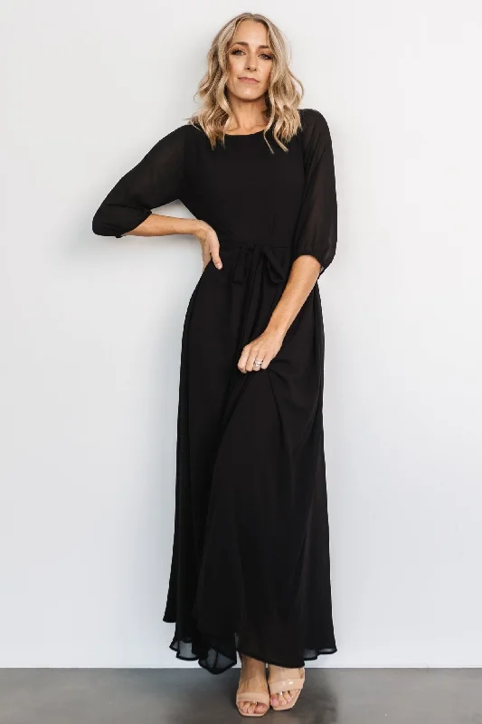 Rebecca Maxi Dress | Black PrettyLittleThing maxi dresses
