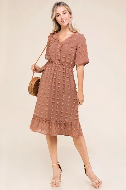 Autumn Spice Midi Dress Wedding guest midi dresses