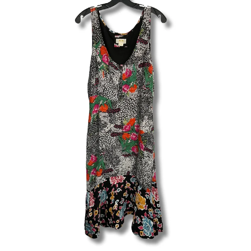 Dress Casual Midi By Anthropologie In Floral Print, Size: M Edgy midi dresses