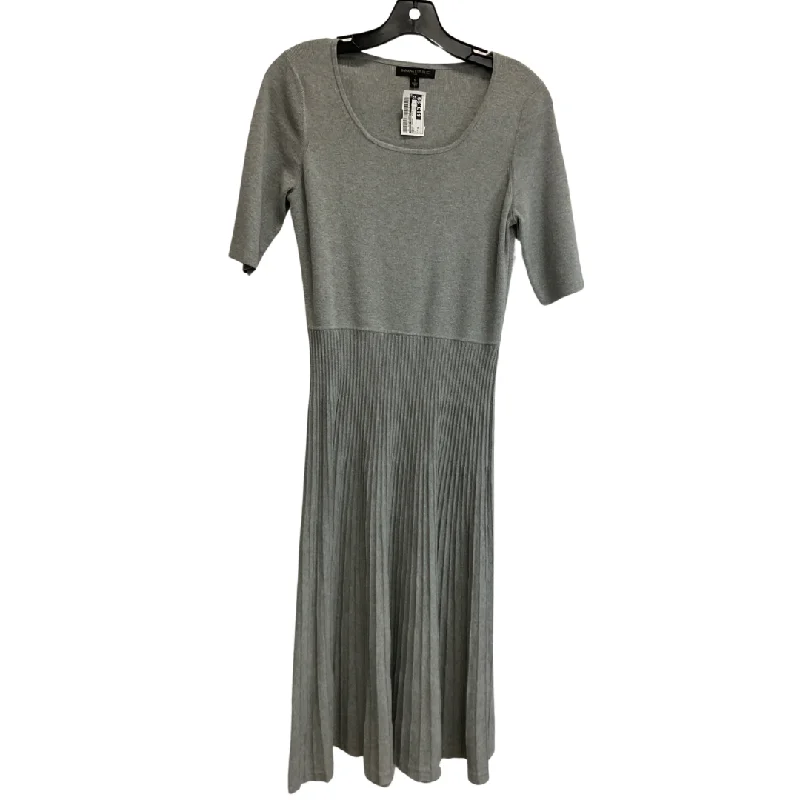 Dress Casual Midi By Banana Republic In Grey, Size: S Holiday midi dresses