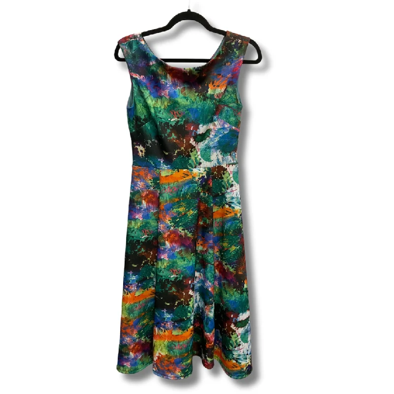 Dress Casual Midi By Betsey Johnson In Multi-colored, Size: 2 Chiffon midi dresses