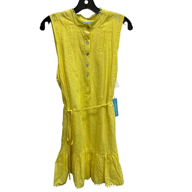 Dress Casual Midi By Draper James In Yellow, Size: L Cute floral print midi dresses