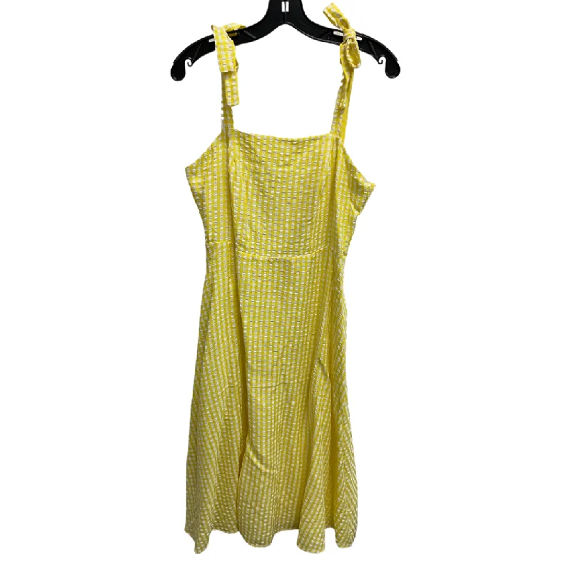 Dress Casual Midi By Draper James In Yellow, Size: M Best midi dresses for elegant looks Dress Casual Midi By Draper James In Yellow, Size: M Best midi dresses for elegant looks