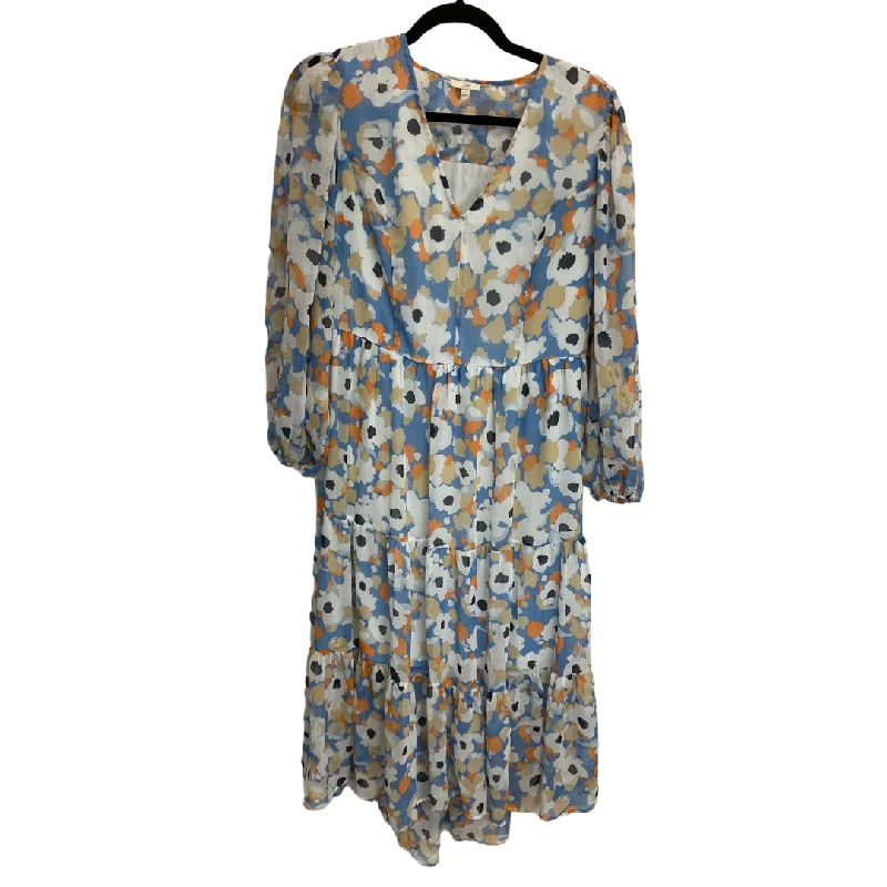 Dress Casual Midi By Joie In Blue & Tan, Size: S Boho midi dresses