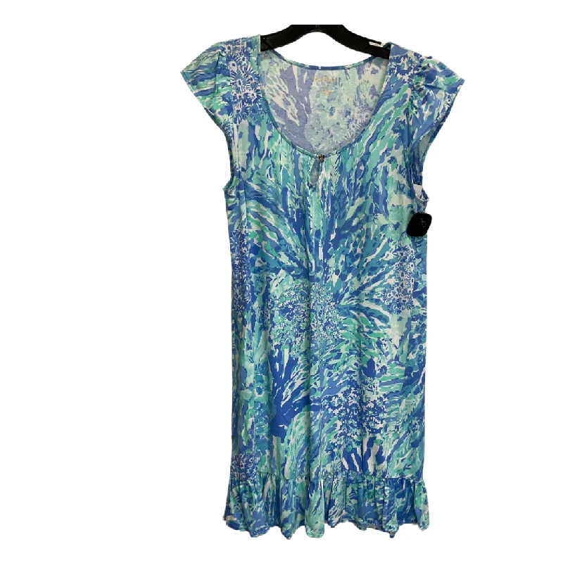 Dress Casual Midi By Lilly Pulitzer In Floral Print, Size: M Chic midi dresses