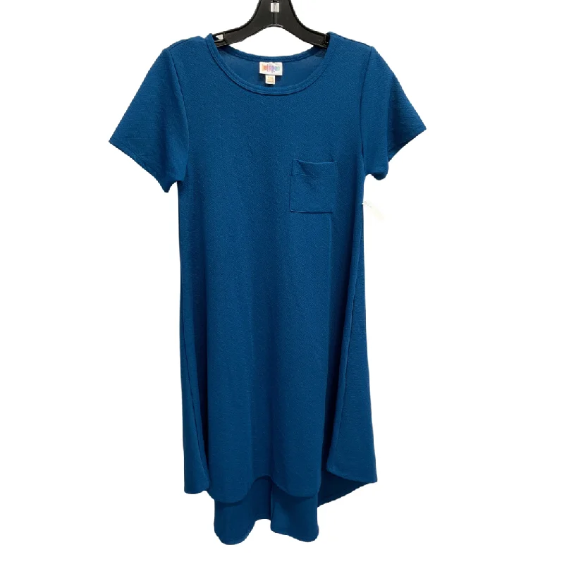 Dress Casual Midi By Lularoe In Blue, Size: Xxs Best midi dresses for curvy figures