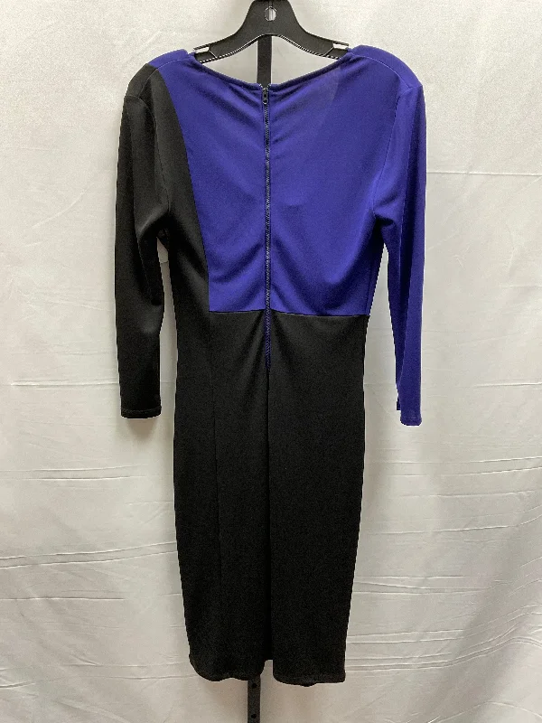 Dress Casual Midi By Narciso Rodriguez In Black & Blue, Size: Xs Summer party midi dresses