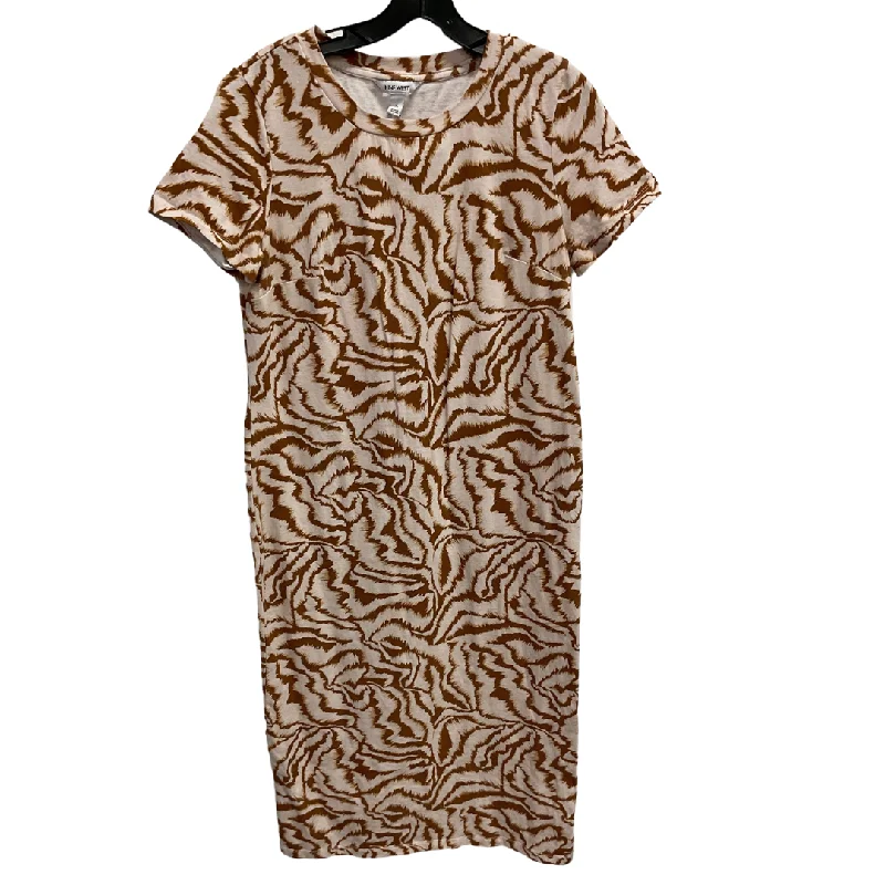 Dress Casual Midi By Nine West In Brown, Size: M Fashion-forward midi dresses