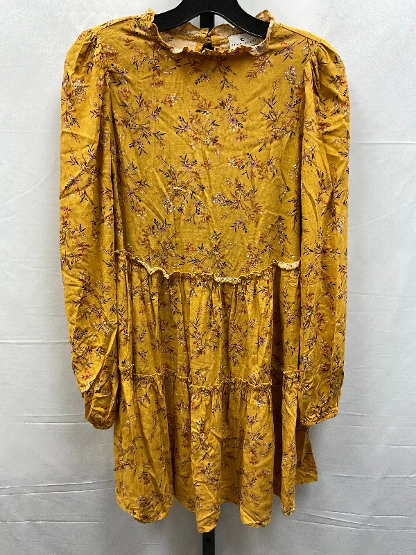 Dress Casual Midi By True Craft In Yellow, Size: Xs Bodycon midi dresses