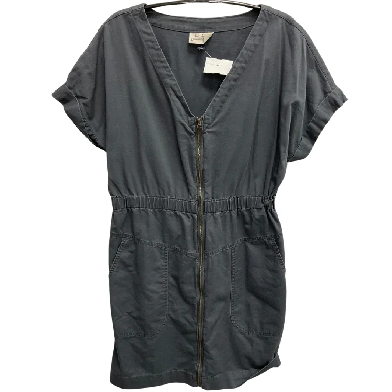 Dress Casual Midi By Universal Thread In Grey, Size: M Cotton midi dresses