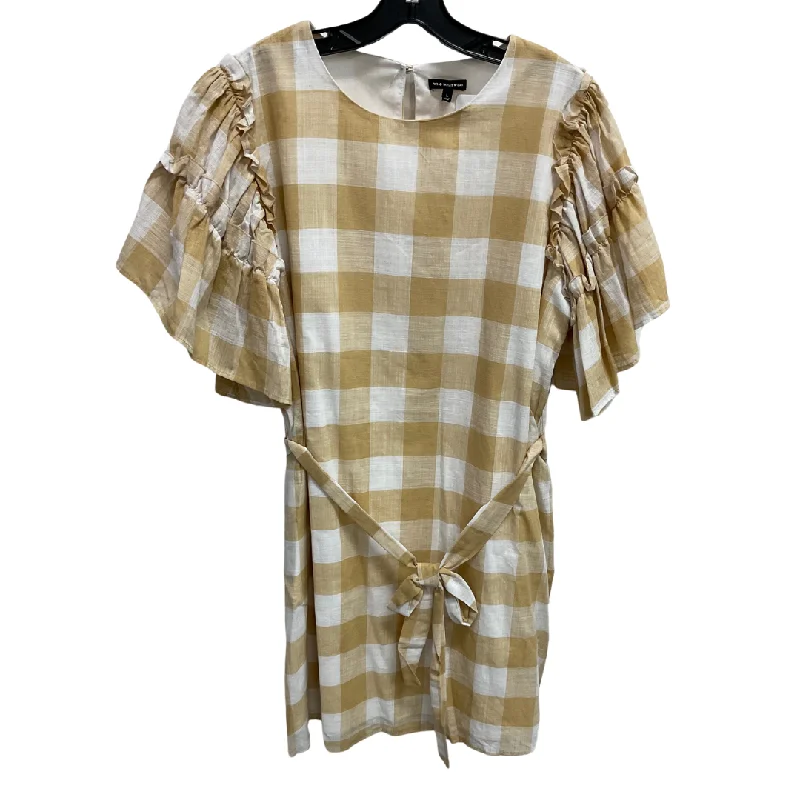 Dress Casual Midi By Who What Wear In Checkered Pattern, Size: L Comfortable midi dresses for everyday wear