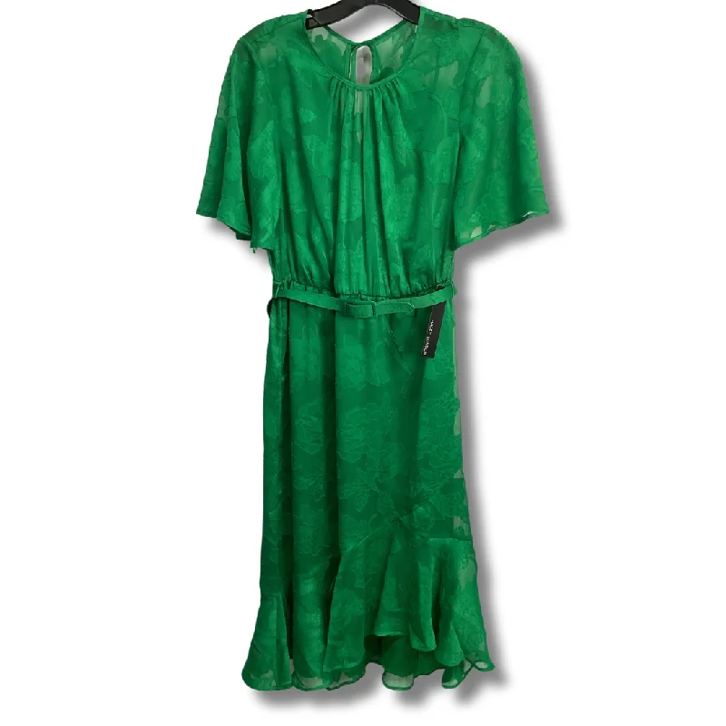 Dress Party Midi By Maggy London In Green, Size: 2 Minimalist midi dresses