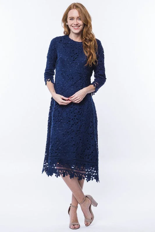 Jewel Lace Midi Dress Stretchy midi dresses