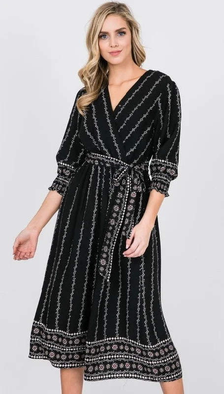 Jubilee Striped Midi Dress Preppy midi dresses