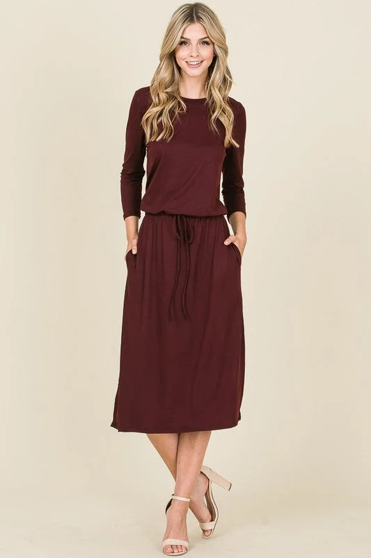 Sierra Basic Midi Dress Beach midi dresses