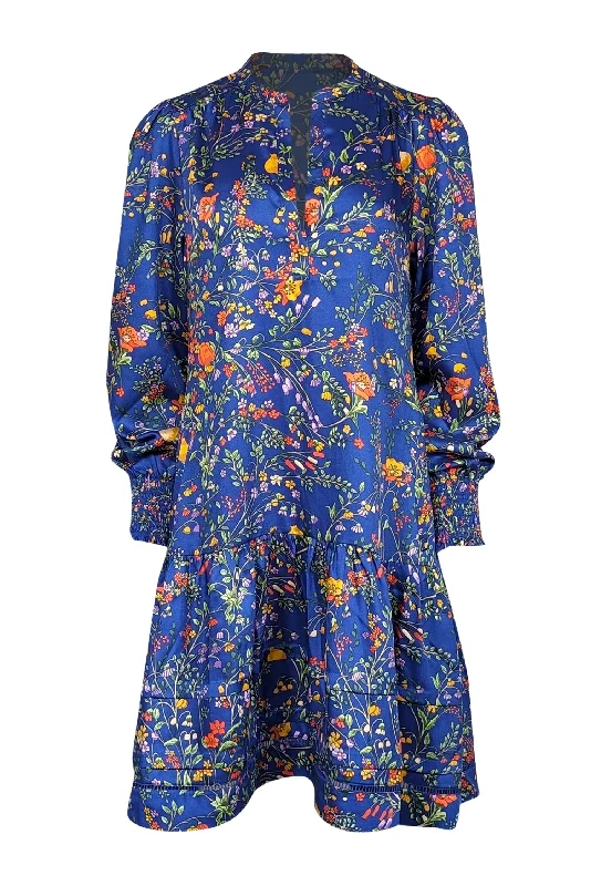 Me & Em - Blue & Multi Color Floral Print Drop Waist Dress Sz 10 Best floral dresses for beach vacations Me & Em - Blue & Multi Color Floral Print Drop Waist Dress Sz 10 Best floral dresses for beach vacations
