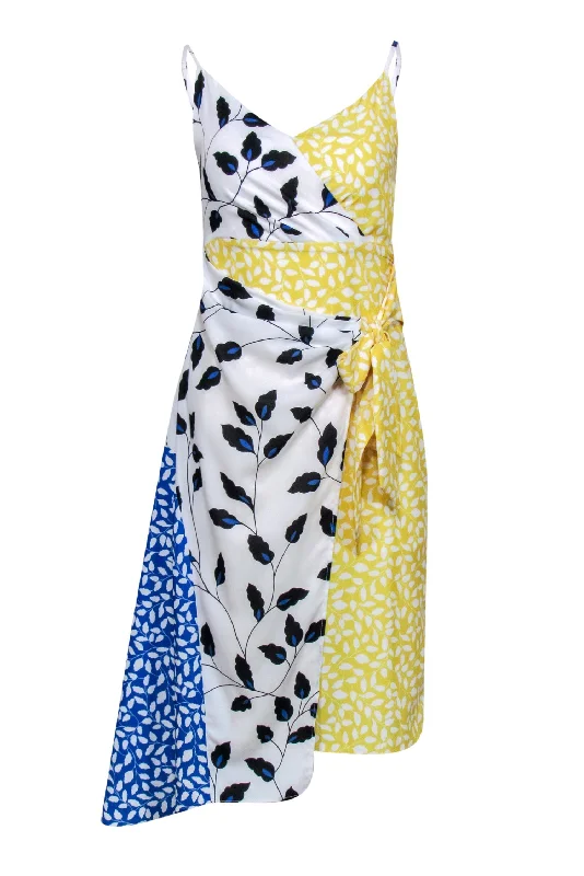 Yumi Kim - White, Yellow, & Black Floral Dress Sz XS Office floral dresses