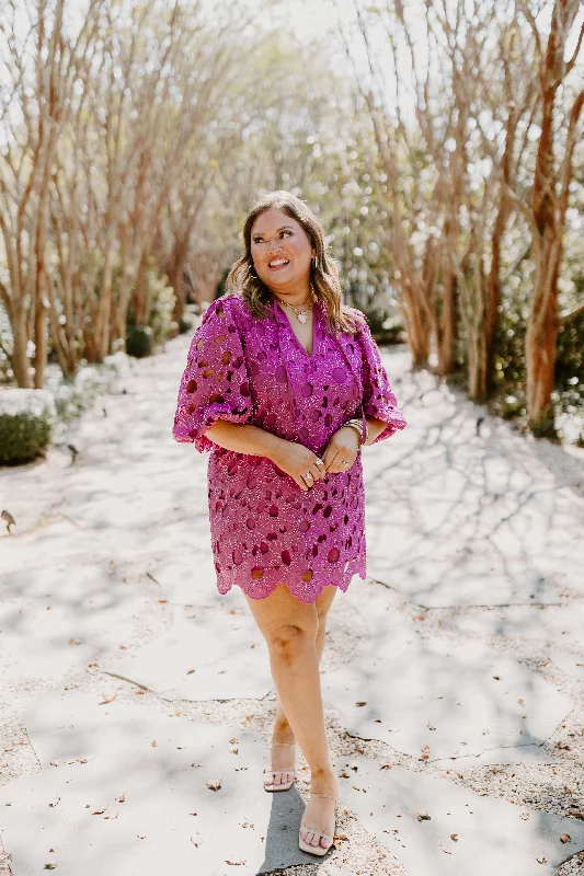 BuddyLove Deb Lace Mini Dress in Pink Harvest Mini Skirt Vibes