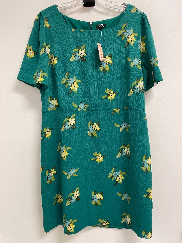Dress Casual Short By Ann Taylor In Green, Size: Xlp Casual Mini Skirt