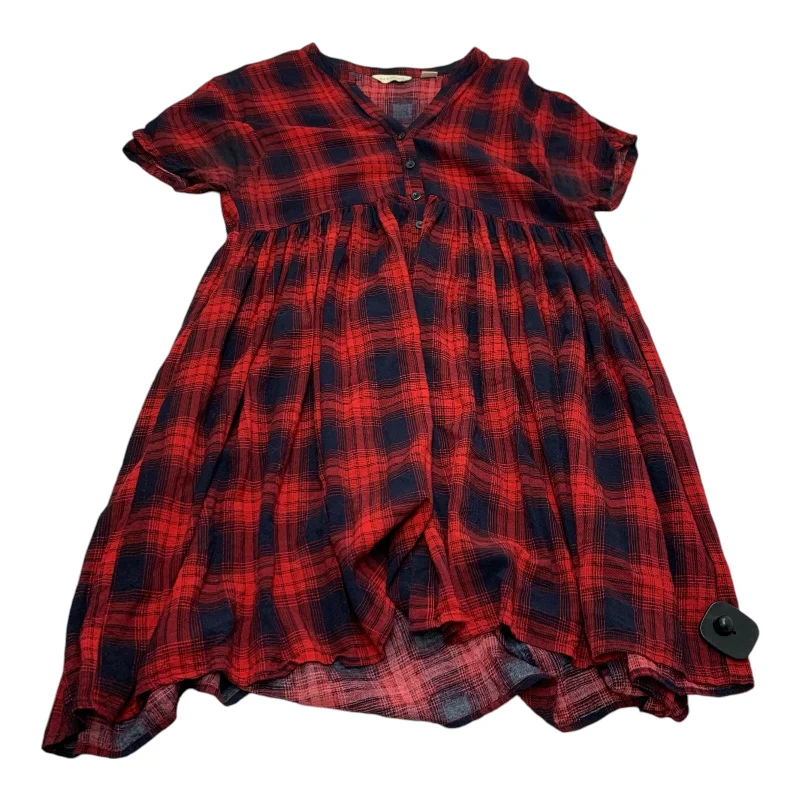 Dress Casual Short By Tylho In Plaid Pattern, Size: S Long-sleeve Mini Skirt