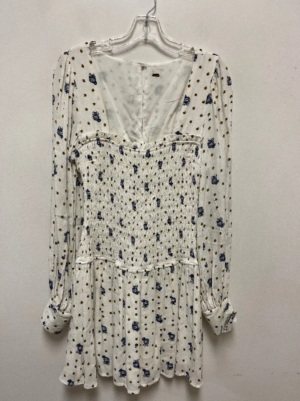 Dress Casual Short By Free People In Cream, Size: M Soft Leather Skirt