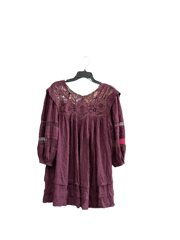 Dress Casual Short By Free People In Red, Size: S Raw Hem Mini Skirt