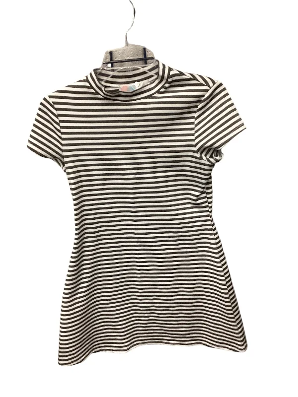 Dress Casual Short By Free People In Striped Pattern, Size: S Ripped Mini Denim Skirt