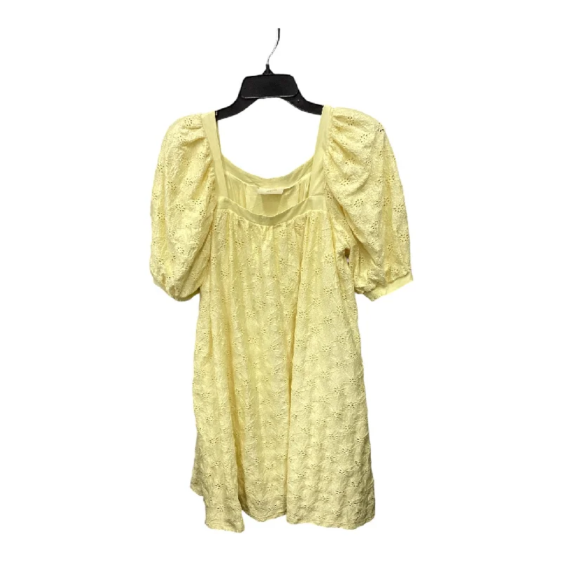Dress Casual Short By Maeve In Yellow, Size: S Printed Denim Skirt