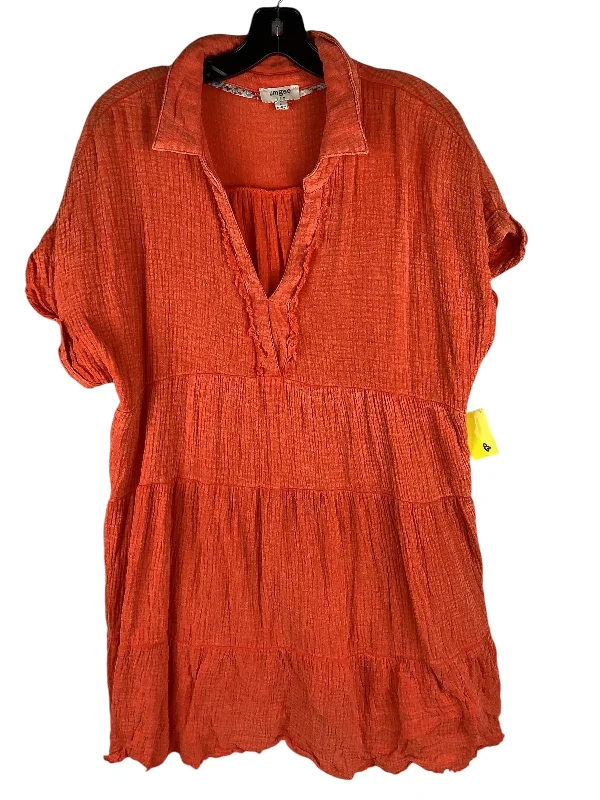 Dress Casual Short By Umgee In Orange, Size: L Colorful Mini Skirt