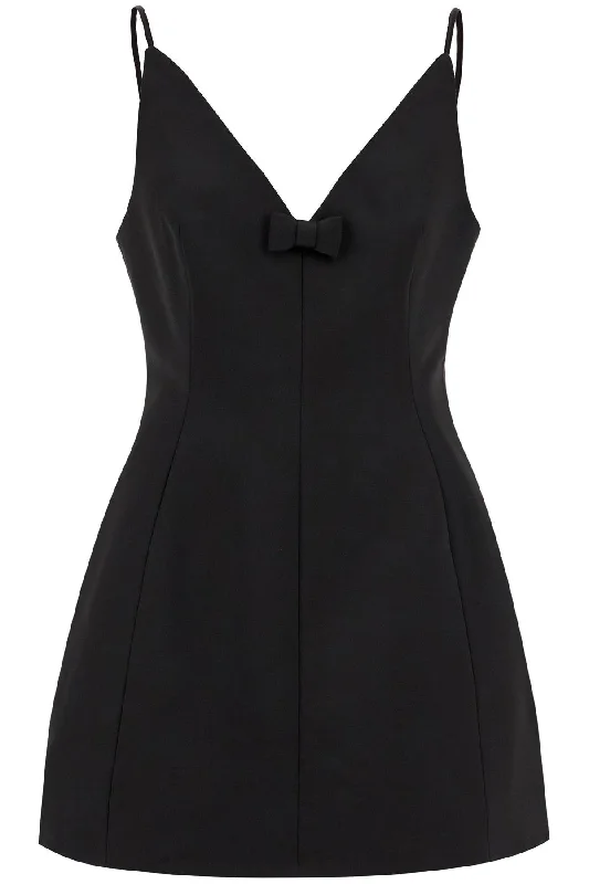 Marc Jacobs Women's Mini Abito The Satin Bow Dress Front Pocket Mini Skirt