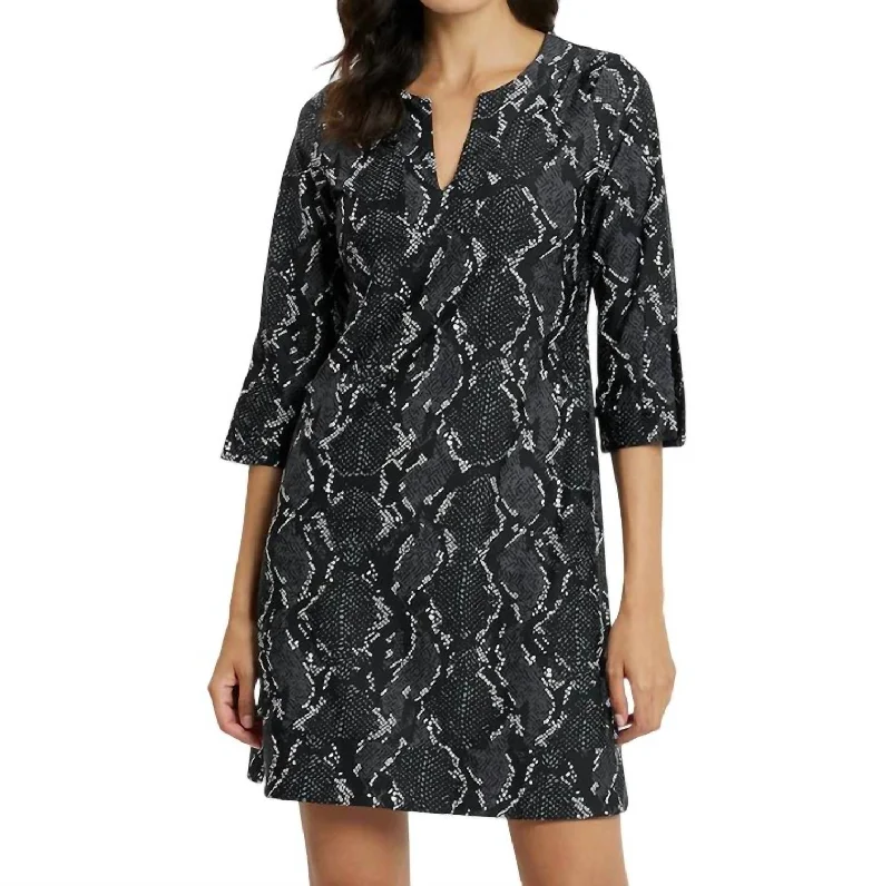 Megan Mini Dress In Ssbk Mini Skirt Set
